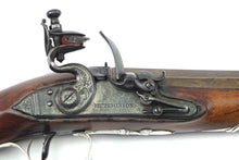 Load image into Gallery viewer, Fine Quality Pair of Flintlock Silver Mounted Holster Pistols. SN 9106
