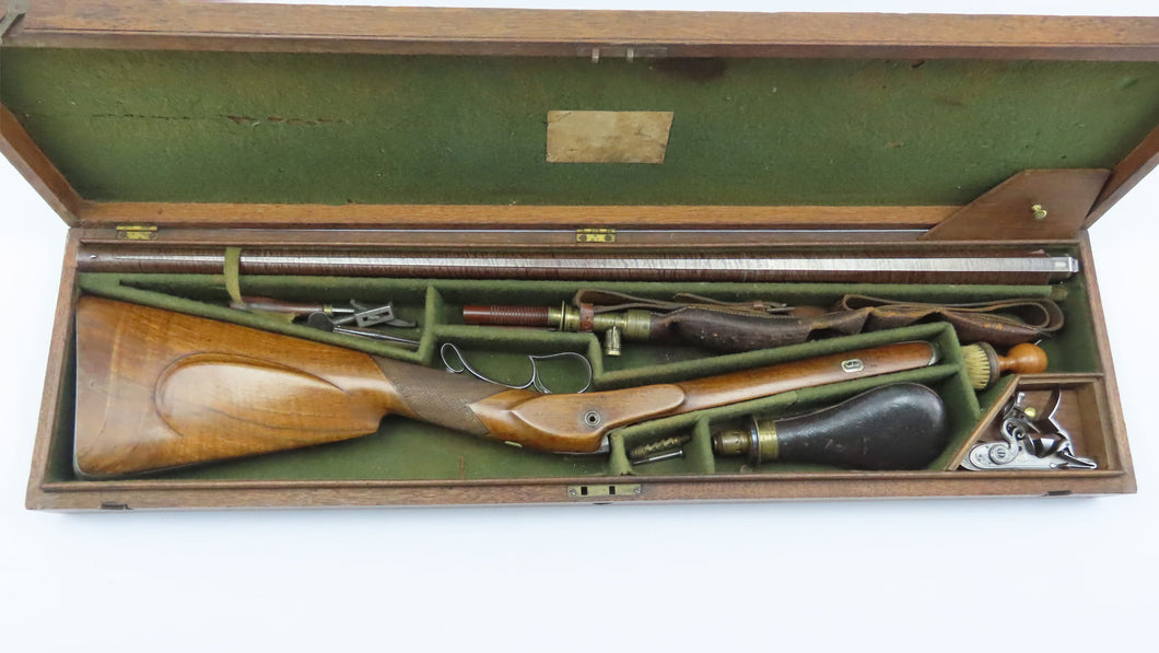 Flintlock Sporting Gun by Richard Fenton, Fine. Ref 9249