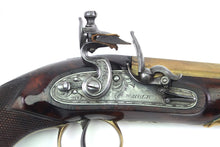 Load image into Gallery viewer, Flintlock Travelling Pistols, fine cased pair. SN 9103
