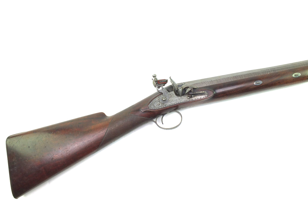 Flintlock Wildfowling Gun By Staudenmayer, London, rare & fine. SN 9058