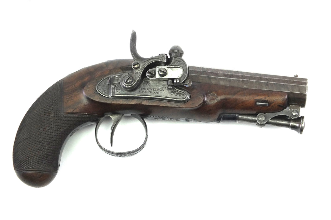 Very Rare Forsyth Patent Sliding Primer Pocket Pistol. SN 9101