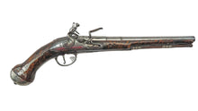 Load image into Gallery viewer, Silver Mounted Flintlock Holster Pistols with Original Holsters by Dyer. Ref 9283
