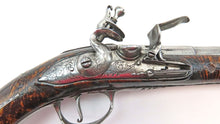 Load image into Gallery viewer, Silver Mounted Flintlock Holster Pistols with Original Holsters by Dyer. Ref 9283
