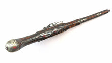 Load image into Gallery viewer, Silver Mounted Flintlock Holster Pistols with Original Holsters by Dyer. Ref 9283
