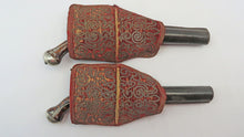 Load image into Gallery viewer, Silver Mounted Flintlock Holster Pistols with Original Holsters by Dyer. Ref 9283
