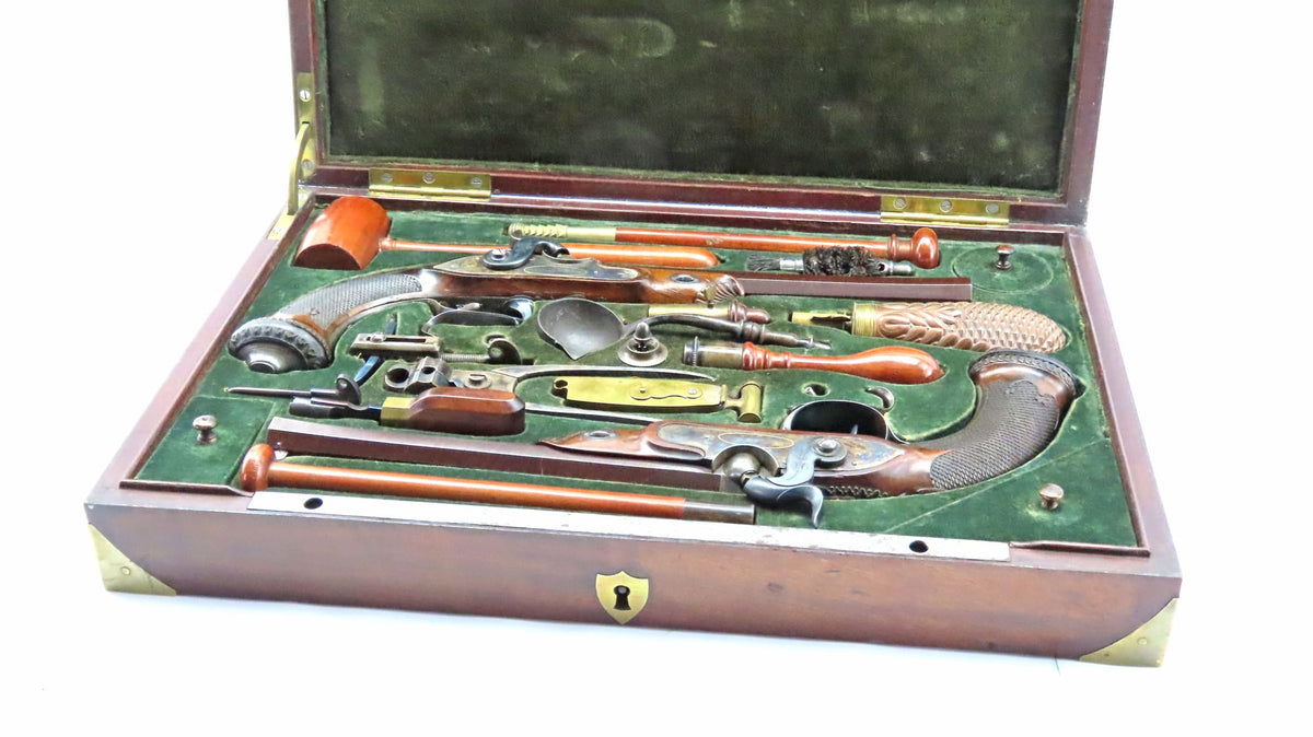 Presentation Quality Le Page Percussion Rifled Target Pistols, Very Fi ...