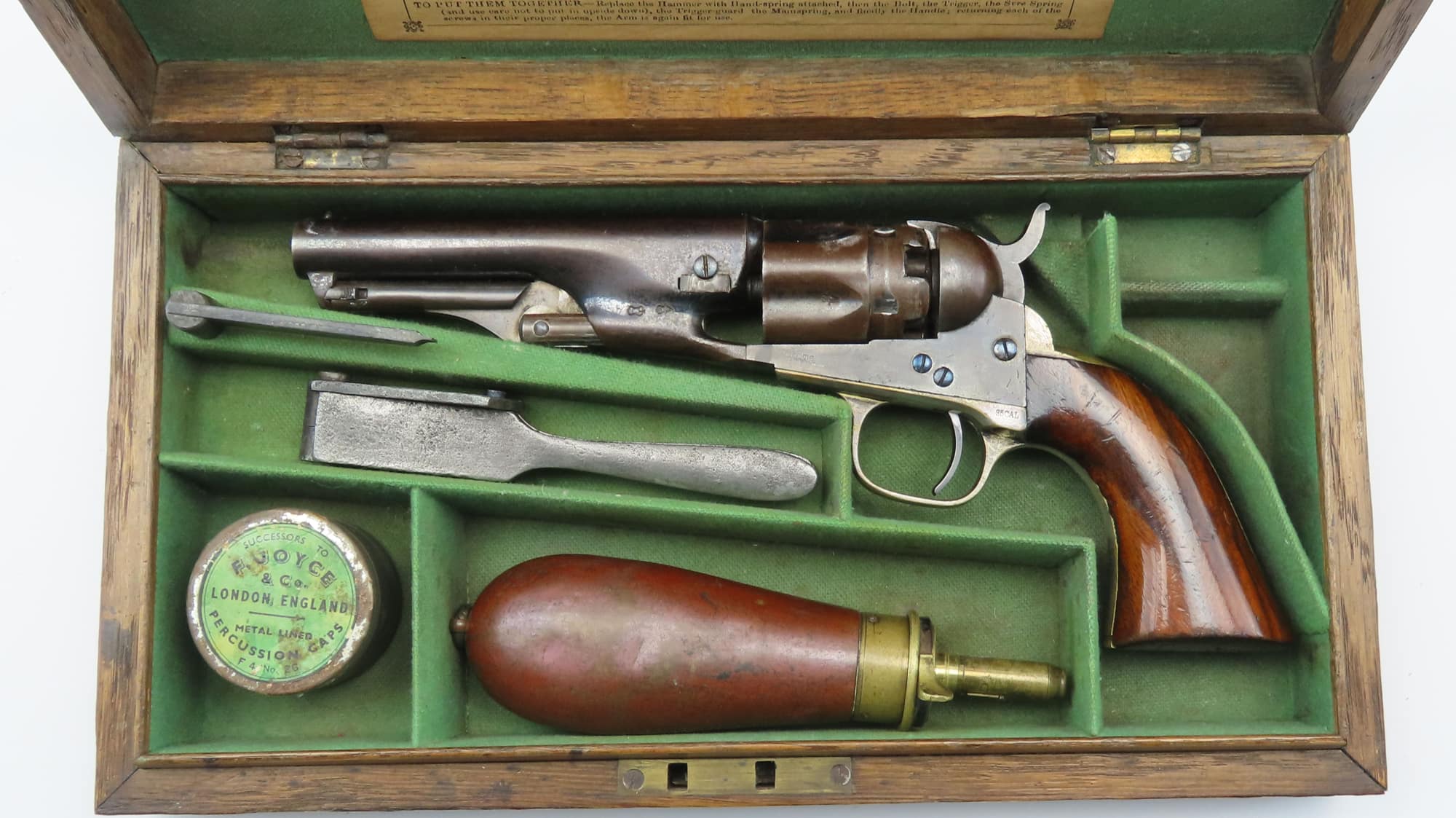 London Colt Model 1862 Police Percussion Revolver. Ref X3555