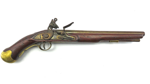Long Sea Service Flintlock Pistol. Ref 9255