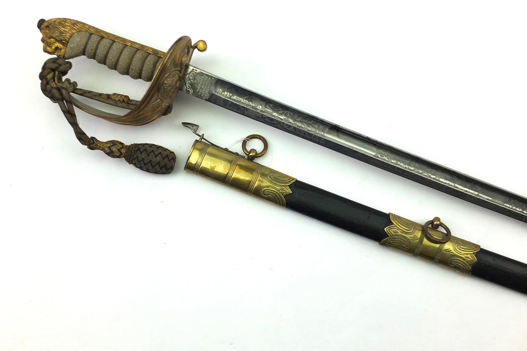 Naval Officers Sword, 1827 pattern, very fine. SN 9077