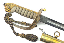 Load image into Gallery viewer, Naval Officers Sword, 1827 pattern, very fine. SN 9077
