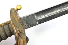 Load image into Gallery viewer, Naval Officers Sword, 1827 pattern, very fine. SN 9077
