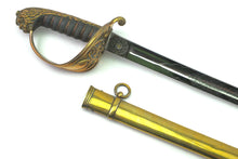 Load image into Gallery viewer, Senior Field Officers 1827 Naval Royal Dockyard Battalion Sword, very rare. SN 9080
