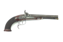 Load image into Gallery viewer, Double Barrelled Percussion Carriage Pistols by T. Mortimer &amp; Son, fine cased pair. SN 9061
