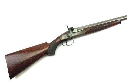 Percussion Live Pigeon Gun by W. J. Hall Sunderland, 6 bore. SN 9063