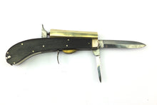 Load image into Gallery viewer, Percussion Knife Pistol by Unwin &amp; Rogers, Rare. Ref 9179
