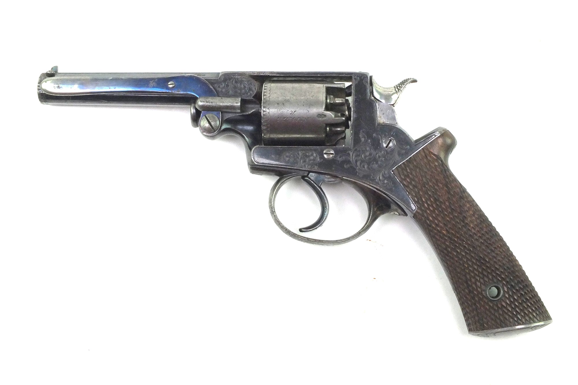 Adams Revolver Reproduction Beaumont Adams Patent Double Action Percussion Revolver 5 Shot 120 Bor ...