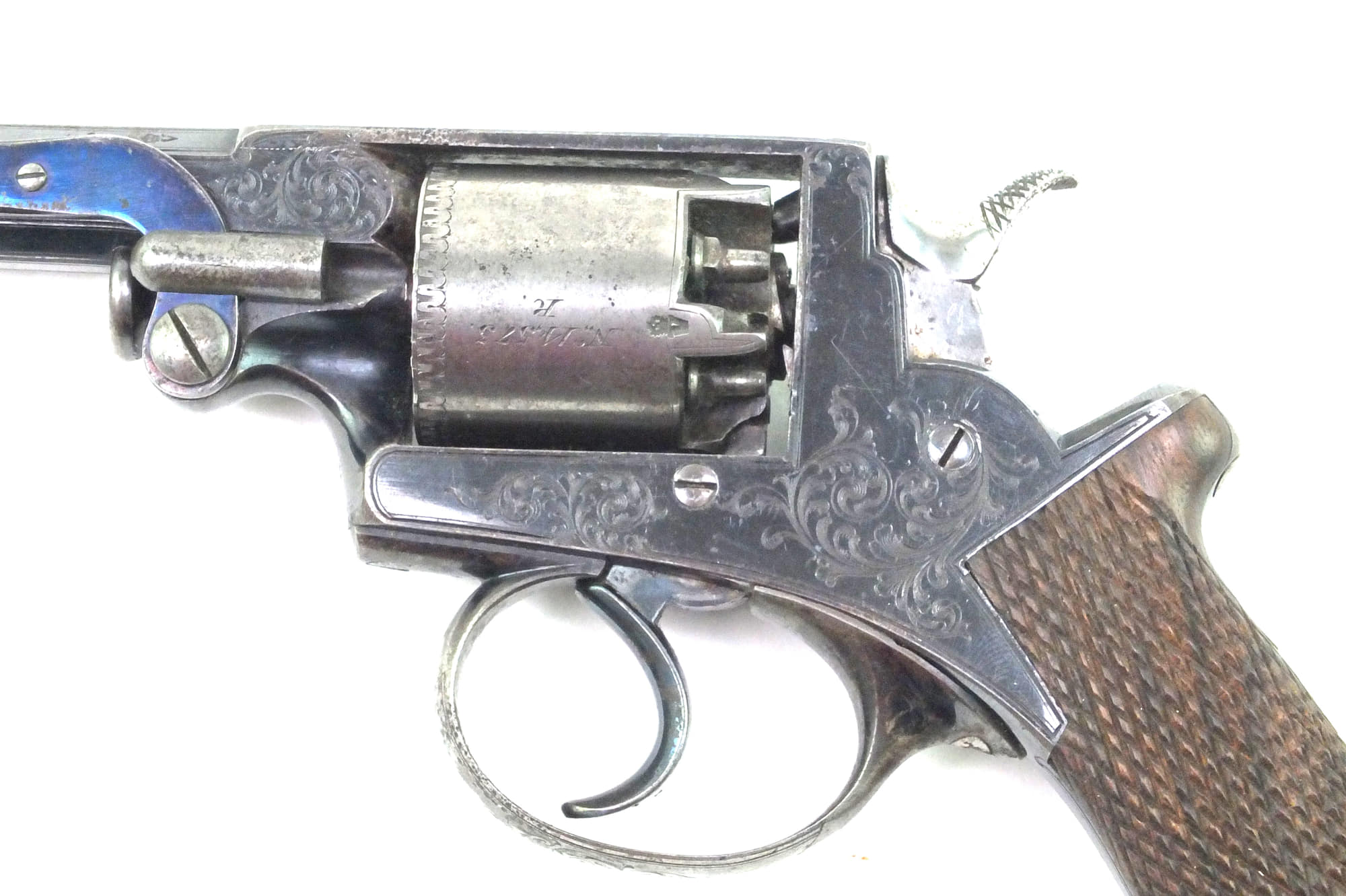 Adams Revolver Reproduction Beaumont Adams Patent Double Action Percussion Revolver 5 Shot 120 Bor ...
