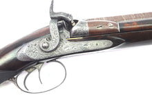 Load image into Gallery viewer, Percussion Rifle for Superimposed Loads with Extra 12 Bore Barrels by W &amp; J Kavanagh Dublin, 32 Bore, Cased, Possibly Unique. SN X3023
