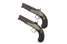 Load image into Gallery viewer, Percussion Travelling Pistols by W &amp; J Rigby, Fine Cased Pair. SN 9146
