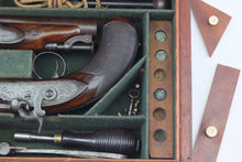 Load image into Gallery viewer, Percussion Travelling Pistols by W &amp; J Rigby, Fine Cased Pair. SN 9146
