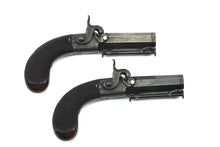 Load image into Gallery viewer, Percussion Box Lock Pistols by John Manton &amp; Son, Fine &amp; Rare Cased Pair. SN 9085
