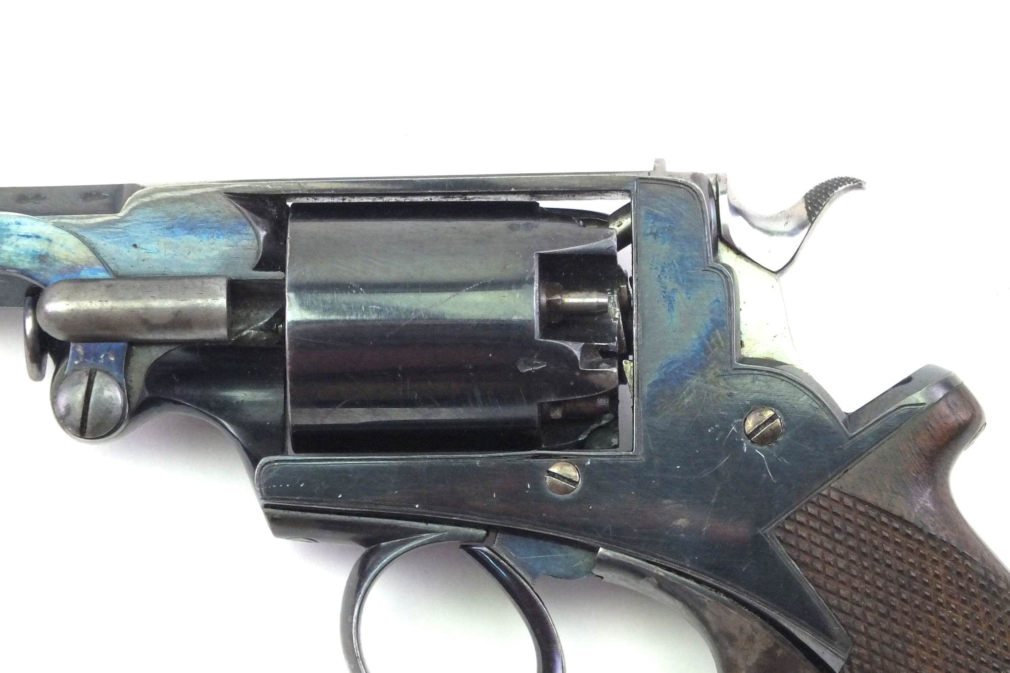 Adams Revolver Reproduction Beaumont Adams Percussion Revolver 54 Bore, very fine, cased. SN 9074 ...