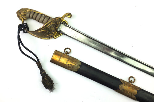 Pipeback 1827 Naval Sword, rare. SN 9078