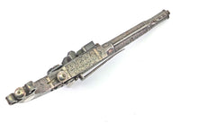 Load image into Gallery viewer, Scottish Steel Silver Scroll Butt Belt Flintlock Pistol by Alex Campbell of Doune. Ref X3268
