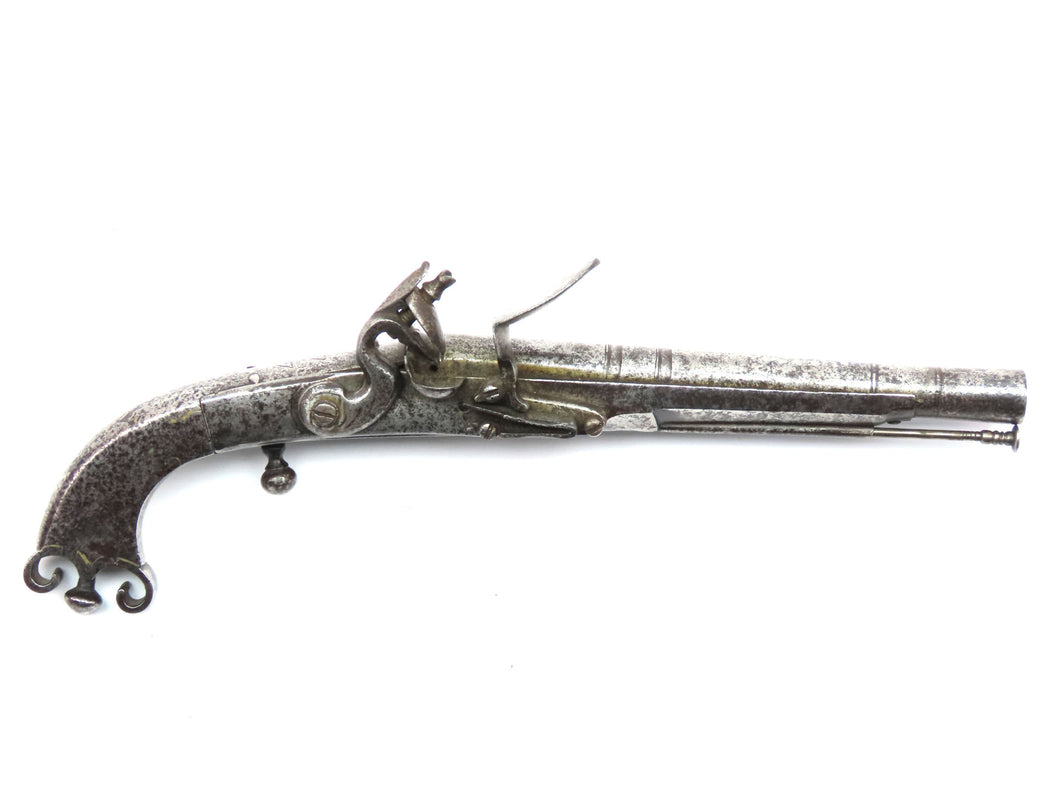 Royal Highland Regiment Scottish Flintlock Pistol by Bissell, Rare . Ref X3267