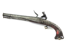 Load image into Gallery viewer, Scottish Steel &amp; Silver Scroll Butt Flintlock Pistol by Alex Campbell of Doune
