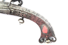 Load image into Gallery viewer, Scottish Steel &amp; Silver Scroll Butt Flintlock Pistol by Alex Campbell of Doune
