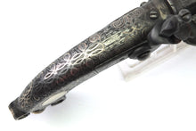 Load image into Gallery viewer, Scottish Steel &amp; Silver Scroll Butt Flintlock Pistol by Alex Campbell of Doune
