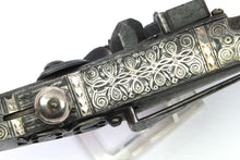 Load image into Gallery viewer, Scottish Steel &amp; Silver Scroll Butt Flintlock Pistol by Alex Campbell of Doune
