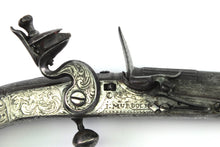 Load image into Gallery viewer, Scottish Steel &amp; Silver Scroll Butt Belt Flintlock Pistol by Thomas Murdoch of Doune. SN X3279
