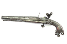 Load image into Gallery viewer, Scottish Steel &amp; Silver Scroll Butt Belt Flintlock Pistol by Thomas Murdoch of Doune. SN X3279
