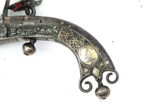 Load image into Gallery viewer, Fine Scottish Steel &amp; Silver Scroll Butt Belt Pistol by Campbell. (Ref X3246)
