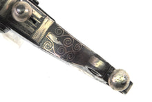 Load image into Gallery viewer, Fine Scottish Steel &amp; Silver Scroll Butt Belt Pistol by Campbell. (Ref X3246)
