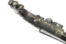 Load image into Gallery viewer, Scottish Steel &amp; Silver Scroll Butt Flintlock Pistol by Alex Campbell. Ref X3268
