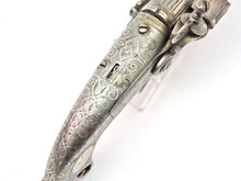 Load image into Gallery viewer, Scottish Steel &amp; Silver Scroll Butt Belt Flintlock Pistol by John Murdoch of Doune. Ref X3273
