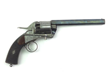 Load image into Gallery viewer, Cased Webley Long Spur 2nd Holster Model Percussion Revolver, Very Rare. SN X3221
