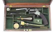 Load image into Gallery viewer, Webley Long Spur 3rd Belt Model Percussion Revolver, Very Rare Cased. SN X3225
