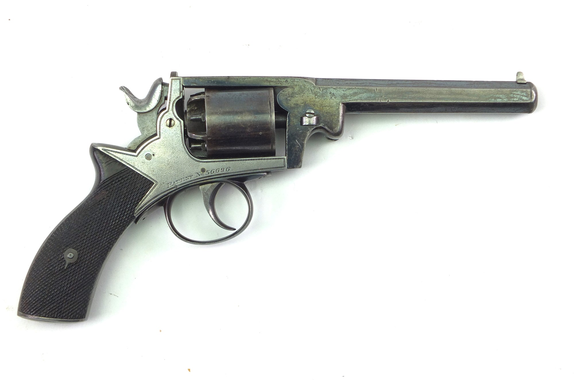Webley Wedge Frame 54 Bore Percussion Revolver. SN X3230 – West