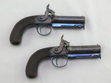 Load image into Gallery viewer, Cased Pair of Belt Pistols by S Baker. SN 8676
