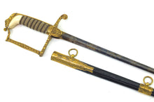 Load image into Gallery viewer, Blue &amp; Gilt 1805 Naval Flag Officers Dress Sword, fine rare example. SN 8811
