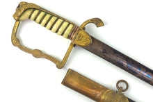 Load image into Gallery viewer, Blue &amp; Gilt 1805 Naval Flag Officers Sword. SN 8781
