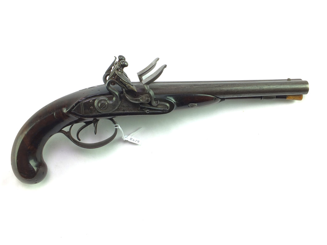 Double Barrelled Flintlock Carriage Pistol by Twigg. SN 8618
