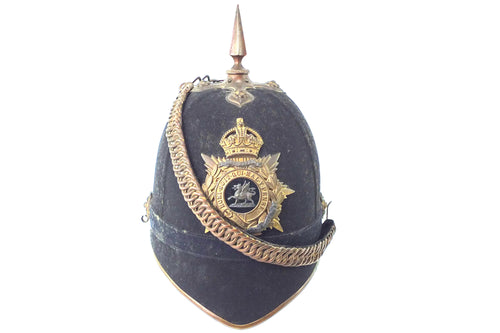 Officers Blue Cloth Helmet, The East Kent Regiment (The Buffs). SN 8849