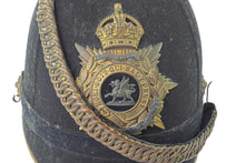 Load image into Gallery viewer, Officers Blue Cloth Helmet, The East Kent Regiment (The Buffs). SN 8849
