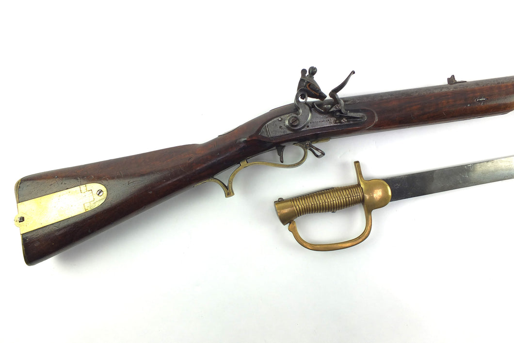 Officers Private Purchase Flintlock 1805 Baker Rifle by Broomhead, very good. SN 8875