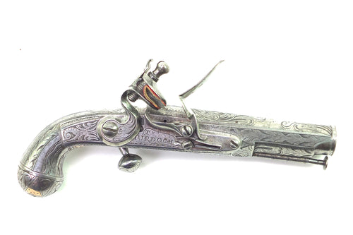 Scottish Flintlock Belt Pistol by Thomas Murdoch of Doune and Leith. SN X1999